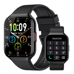 Smart Watch 1.96" HD Smartwatches for Men Women (Answer/Make Calls) IP68 Waterproof Fitness Watch Heart Rate/Sleep/SpO2 Monitor Fitness Tracker with 113+ Sport Modes for iOS/Android (Black)